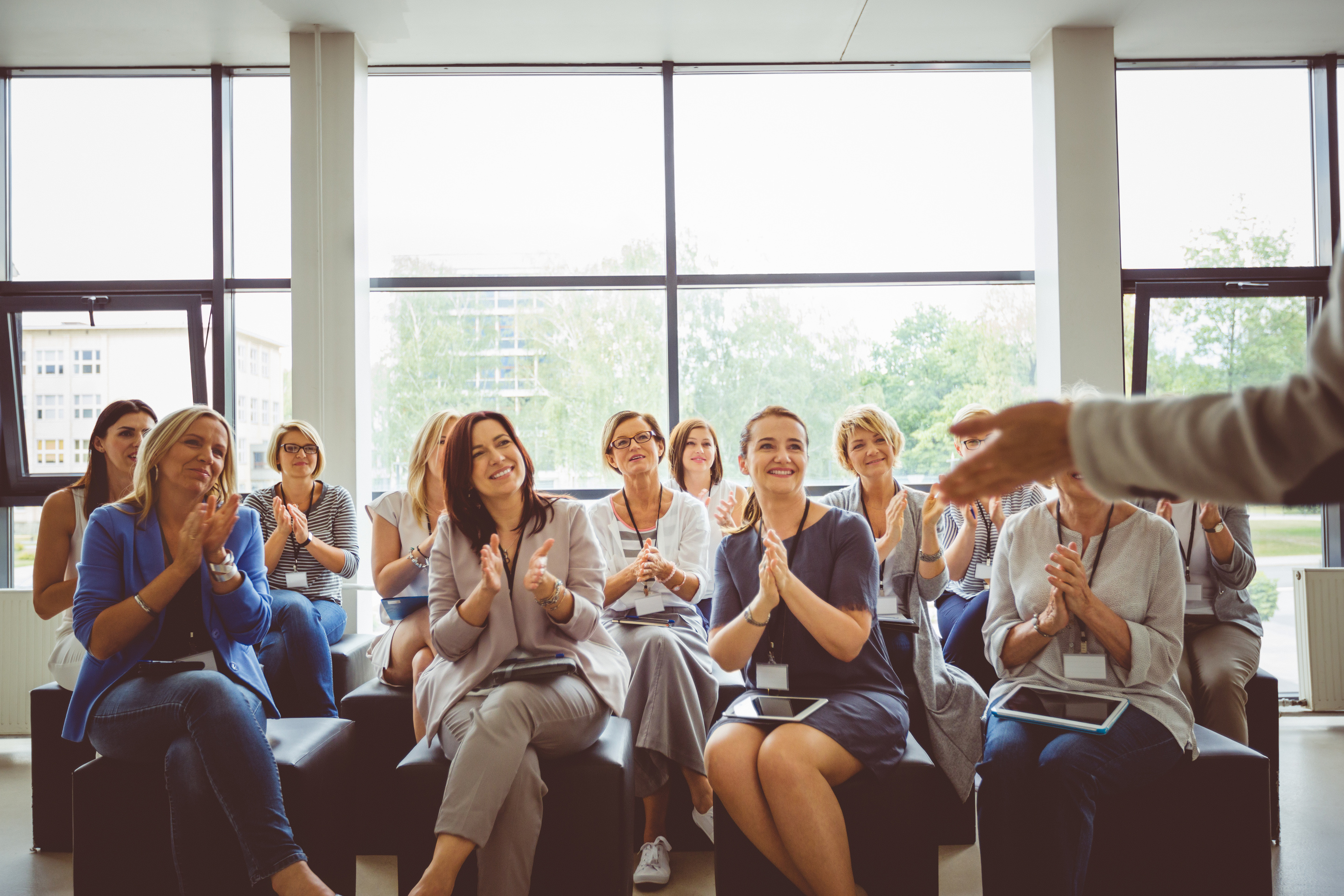 Group of women at a seminar